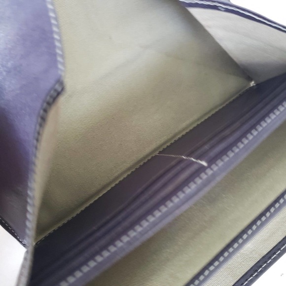 ALBERO Wallet Clutch Leather Black Solid Large Envelope Clasp High Quality Boho - Picture 5 of 10